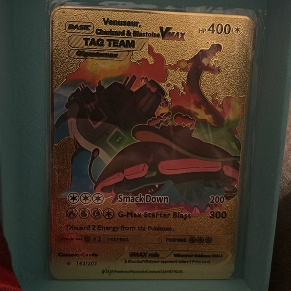 4 Cards - VMAX metal Pokemon Card. - Picture 8 of 10